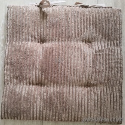 Corduroy Chair Cushion with Ties Ultra Soft Warm Square Seat Cushion Comfortable
