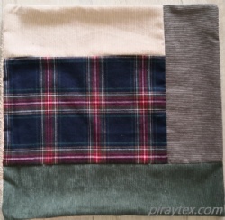 Plaid Decorative Throw Pillow Covers Morden corduroy stitching cushion cover with hidden zipper
