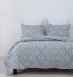 Chenille Cord Embroidery Bedspread Set 3pcs