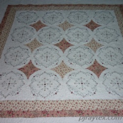 3pcs Fully Quilted Embroidery Quilts Bedspread Bed Coverlets Cover Set